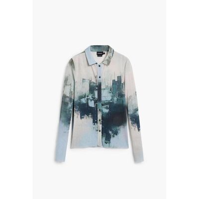 Desigual, Damen, Blusen, Roterdam, Grau, (M) Desigual, Damen, Blusen, Roterdam, Grau, (M)