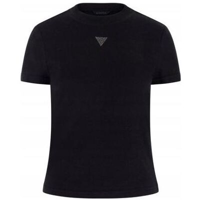 Guess Damen, Shirts, Damen-T-Shirt Licia Mock NK Top Schwarz, Schwarz, (L) Guess Damen, Shirts, Damen-T-Shirt Licia Mock NK Top Schwarz, Schwarz, (L)
