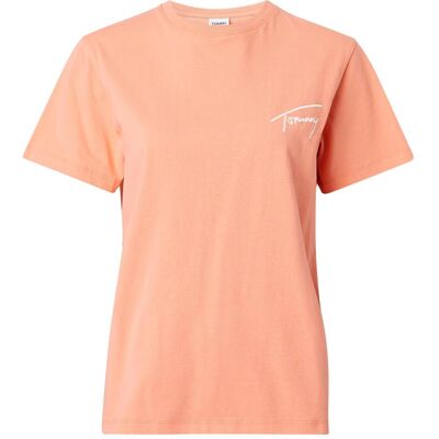 Tommy Hilfiger Damen, Shirts, Tjw Rlxd Tommy Signature Damen T-Shirt, Rosa, (XS) Tommy Hilfiger Damen, Shirts, Tjw Rlxd Tommy Signature Damen T-Shirt, Rosa, (XS)