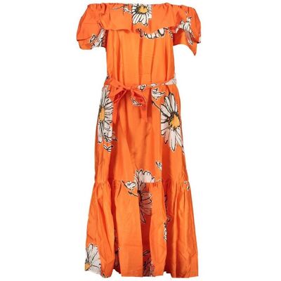 Desigual, Damen, Kleider, "Arancione Cotton Woman Dress", Orange, (S) Desigual, Damen, Kleider, "Arancione Cotton Woman Dress", Orange, (S)
