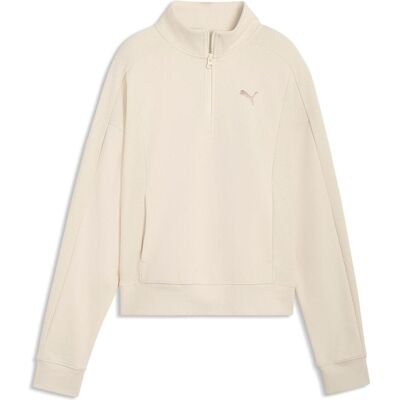Puma Damen, Pullover, CLASS Relaxed Half-Zip Crew, Weiss, (L) Puma Damen, Pullover, CLASS Relaxed Half-Zip Crew, Weiss, (L)
