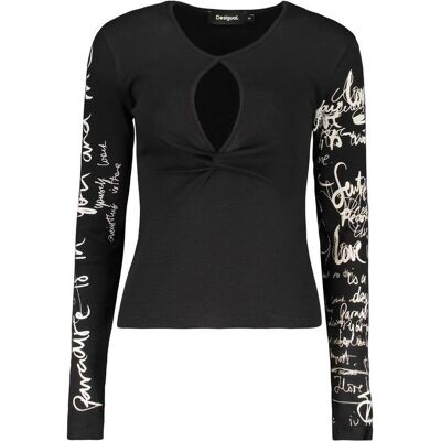 Desigual, Damen, Shirts, Zagreb, Schwarz, (M) Desigual, Damen, Shirts, Zagreb, Schwarz, (M)