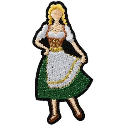 Mono Quick Frau mit Dirndl, Applikationen, Mehrfarbig Mono Quick Frau mit Dirndl, Applikationen, Mehrfarbig