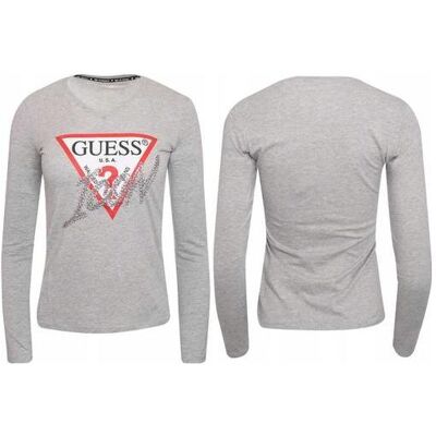 Guess Damen, Shirts, Langarm-T-Shirt für Damen, (XS) Guess Damen, Shirts, Langarm-T-Shirt für Damen, (XS)