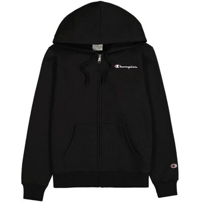 Chappi, Damen, Pullover, Bluza damska Champion Full Zip Hoodie czarna 117531 KK001 XL, Schwarz, (XL) Chappi, Damen, Pullover, Bluza damska Champion Full Zip Hoodie czarna 117531 KK001 XL, Schwarz, (XL)