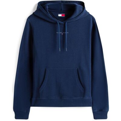 Tommy Jeans, Damen, Pullover, Tjw Reg Linear Hoodie Ext, Blau, (XS) Tommy Jeans, Damen, Pullover, Tjw Reg Linear Hoodie Ext, Blau, (XS)