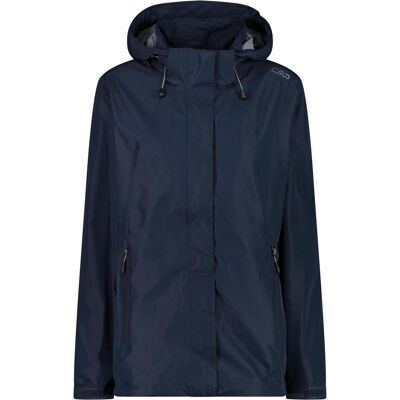 CMP Campagnolo, Damen, Regenjacken, CMP, Zip Hood Jacket With Ventilation, BLACK BLUE, D42, Blau, (42) CMP Campagnolo, Damen, Regenjacken, CMP, Zip Hood Jacket With Ventilation, BLACK BLUE, D42, Blau, (42)