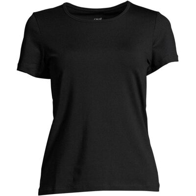 CASALL, Damen, Shirts, Essential T-Shirt mit Mesh-Detail, Schwarz, (40) CASALL, Damen, Shirts, Essential T-Shirt mit Mesh-Detail, Schwarz, (40)