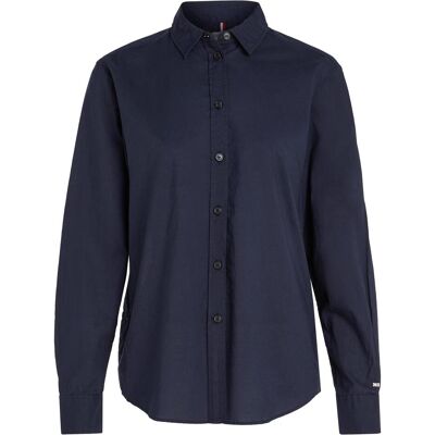 Tommy Hilfiger Damen, Hemden, Langarmshirt für Damen, Blau, (34) Tommy Hilfiger Damen, Hemden, Langarmshirt für Damen, Blau, (34)