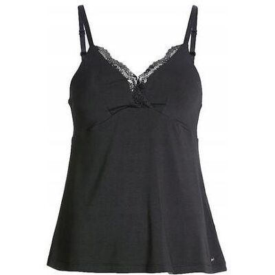 Tommy Hilfiger Damen, Shirts, Cami UW0UW03958 BDS s, Schwarz, (S) Tommy Hilfiger Damen, Shirts, Cami UW0UW03958 BDS s, Schwarz, (S)