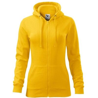 Malfini, Damen, Pullover, Trendy Zipper W sweatshirt MLI-41104, Gelb, (XL) Malfini, Damen, Pullover, Trendy Zipper W sweatshirt MLI-41104, Gelb, (XL)