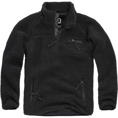 Brandit, Unisex, Outdoorjacken, Teddyfleece Troyer (XXL), Schwarz, XXL Brandit, Unisex, Outdoorjacken, Teddyfleece Troyer (XXL), Schwarz, XXL