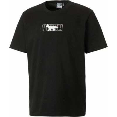 Puma Unisex, Shirts, X Maison Kitsune Oversized, Schwarz, (M) Puma Unisex, Shirts, X Maison Kitsune Oversized, Schwarz, (M)
