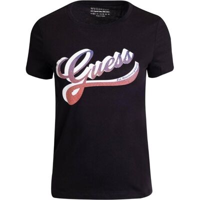 Guess Damen, Shirts, T-Shirt Donna ss cn Shaded Logo Tee Nero ES23GU81 W3GI34I3Z14 XS, Schwarz, (XS) Guess Damen, Shirts, T-Shirt Donna ss cn Shaded Logo Tee Nero ES23GU81 W3GI34I3Z14 XS, Schwarz, (XS)