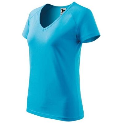 Malfini, Damen, Shirts, Dream T-shirt W MLI-12844, Orange, Türkis, (XXL) Malfini, Damen, Shirts, Dream T-shirt W MLI-12844, Orange, Türkis, (XXL)