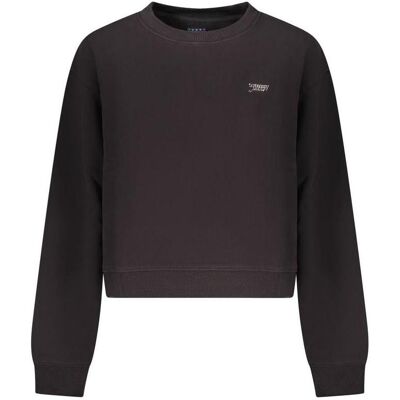 Tommy Jeans, Damen, Pullover, Tjw Rlx Sh Silver Script Crew, Schwarz, (L) Tommy Jeans, Damen, Pullover, Tjw Rlx Sh Silver Script Crew, Schwarz, (L)