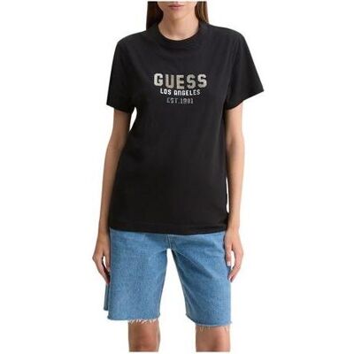 Guess Damen, Shirts, Pyramide Studs Tee Damen T-Shirt, (M) Guess Damen, Shirts, Pyramide Studs Tee Damen T-Shirt, (M)