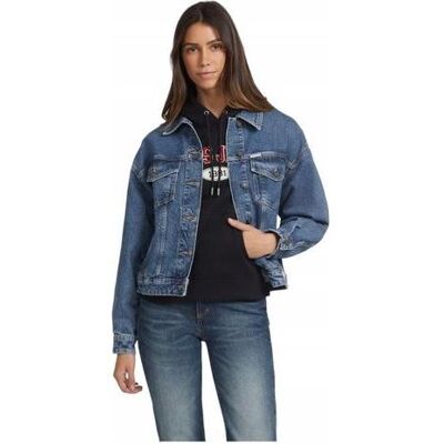 Guess Damen, Leichte Jacken, Jeansjacke, Blau, (L) Guess Damen, Leichte Jacken, Jeansjacke, Blau, (L)