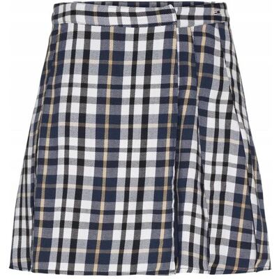 Tommy Hilfiger Damen, Röcke, Tjw Karierter, plissierter Mini-Damenrock, Weiss, (S) Tommy Hilfiger Damen, Röcke, Tjw Karierter, plissierter Mini-Damenrock, Weiss, (S)