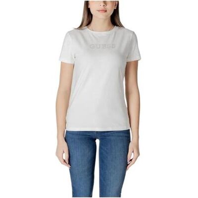 Guess Damen, Shirts, Damen T-Shirt Briana T-Shirt Ecru, Weiss, (S) Guess Damen, Shirts, Damen T-Shirt Briana T-Shirt Ecru, Weiss, (S)