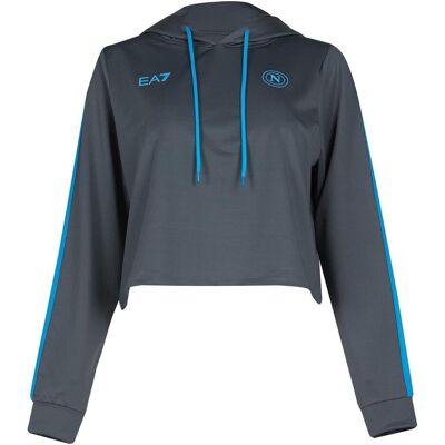 SSC Napoli, Damen, Pullover, SSCN Lady Kapuzenpullover Saison 2022/2023, Blau, (XXL) SSC Napoli, Damen, Pullover, SSCN Lady Kapuzenpullover Saison 2022/2023, Blau, (XXL)