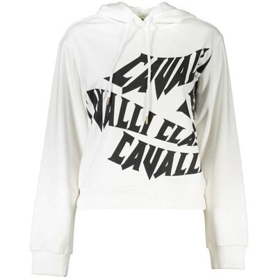 Cavalli Class, Damen, Pullover, White Cotton Women Sweater, Weiss, (XL) Cavalli Class, Damen, Pullover, White Cotton Women Sweater, Weiss, (XL)