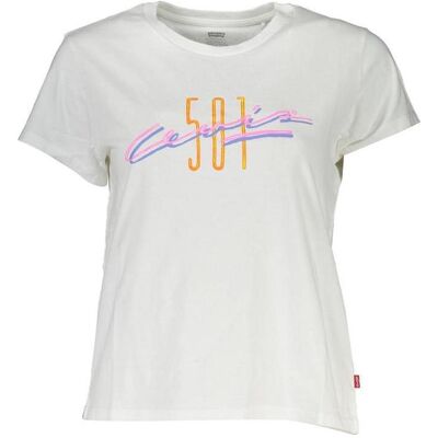 Levis, Damen, Shirts, Weisses T-Shirt aus Baumwolle für Frauen, Weiss, (XS) Levis, Damen, Shirts, Weisses T-Shirt aus Baumwolle für Frauen, Weiss, (XS)