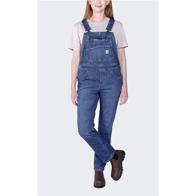 Carhartt, Damen, Hosen, Ogrodniczki Rugged Flex Denim Arches, Blau, (S) Carhartt, Damen, Hosen, Ogrodniczki Rugged Flex Denim Arches, Blau, (S)