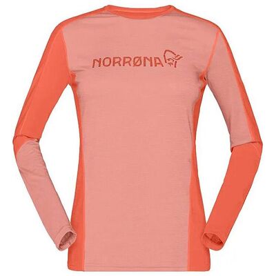 Norrøna, Damen, Blusen, Damen Thermopullover Norrona Falketind Equaliser Merino Rundhals - peach/orange, Orange, (M) Norrøna, Damen, Blusen, Damen Thermopullover Norrona Falketind Equaliser Merino Rundhals - peach/orange, Orange, (M)