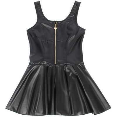 Subblime, Damen, Kleider, - 957674 LEDERKLEID MIT HERZ-REISSVERSCHLUSS, SCHWARZ, L/XL, Schwarz, (L) Subblime, Damen, Kleider, - 957674 LEDERKLEID MIT HERZ-REISSVERSCHLUSS, SCHWARZ, L/XL, Schwarz, (L)
