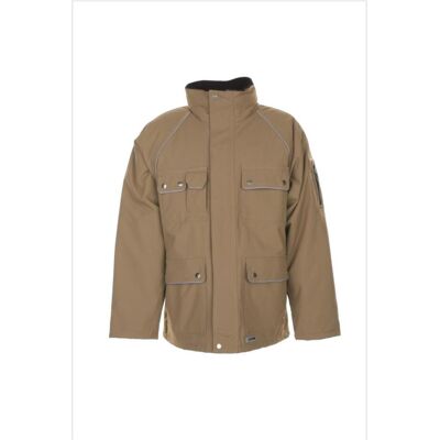 Planam, Damen, Winterjacken, unisex Parka CANVAS 320 khaki, schwarz Grösse M, Grün, (M) Planam, Damen, Winterjacken, unisex Parka CANVAS 320 khaki, schwarz Grösse M, Grün, (M)