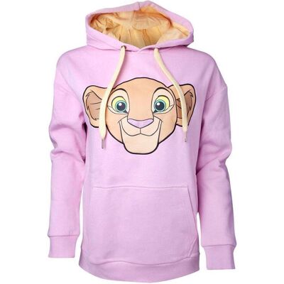 The Lion King, Damen, Pullover, Nala Women's Hoodie, Pink, (L) The Lion King, Damen, Pullover, Nala Women's Hoodie, Pink, (L)