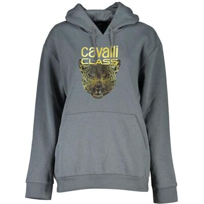 Cavalli Class, Damen, Pullover, Grigio Polyester Women Sweatshirt, Grau, (XL) Cavalli Class, Damen, Pullover, Grigio Polyester Women Sweatshirt, Grau, (XL)