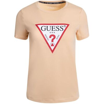 Guess Damen, Shirts, T-Shirt beige für Damen Original, beige, Small, Beige, (S) Guess Damen, Shirts, T-Shirt beige für Damen Original, beige, Small, Beige, (S)