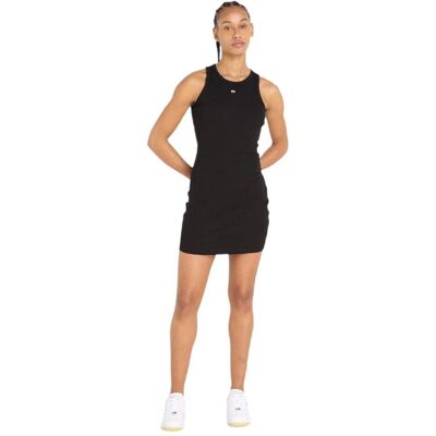 Tommy Hilfiger Damen, Kleider, TJW Essential Rib Ta DW0DW15344 BDS M, Schwarz, (M) Tommy Hilfiger Damen, Kleider, TJW Essential Rib Ta DW0DW15344 BDS M, Schwarz, (M)