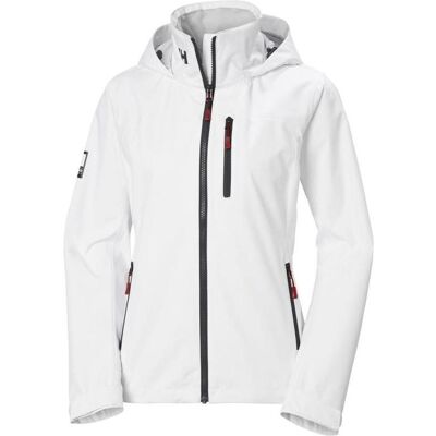 Helly Hansen, Damen, Regenjacken, Women's Crew Hooded Jacket 2.0, Weiss, (L) Helly Hansen, Damen, Regenjacken, Women's Crew Hooded Jacket 2.0, Weiss, (L)