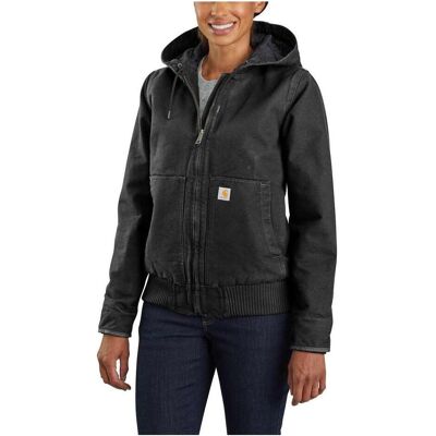 Carhartt, Damen, Leichte Jacken, Washed Duck Active Jackets Black Gr.M, Schwarz, (M) Carhartt, Damen, Leichte Jacken, Washed Duck Active Jackets Black Gr.M, Schwarz, (M)