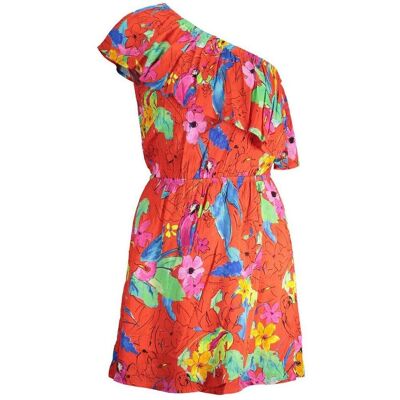 Desigual, Damen, Kleider, Red Viscose Women Dress, Rot, (M) Desigual, Damen, Kleider, Red Viscose Women Dress, Rot, (M)