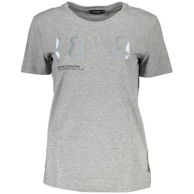 Guess Damen, Shirts, Jeans Gray Cotton Women T-Shirt, Grau, (XS) Guess Damen, Shirts, Jeans Gray Cotton Women T-Shirt, Grau, (XS)