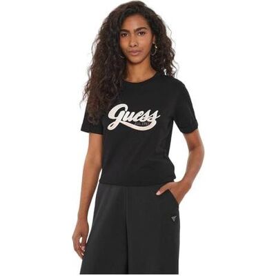 Guess Damen, Shirts, Glitzerndes Damen-T-Shirt, (XS) Guess Damen, Shirts, Glitzerndes Damen-T-Shirt, (XS)