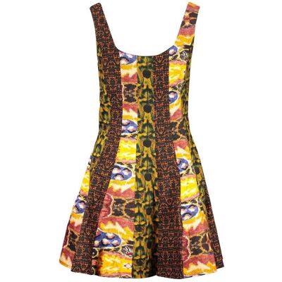 Desigual, Damen, Kleider, Lacroix, Rot, Braun, Gelb, (M) Desigual, Damen, Kleider, Lacroix, Rot, Braun, Gelb, (M)