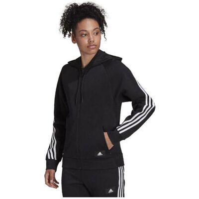 Adidas Damen, Pullover, Damen FI Stripes Full-Zip Reg Sweatshirt, (XS) Adidas Damen, Pullover, Damen FI Stripes Full-Zip Reg Sweatshirt, (XS)