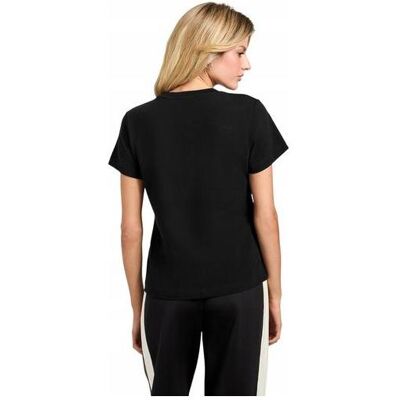 Guess Damen, Shirts, Damen-T-Shirt Alba Schwarz, Schwarz, (L) Guess Damen, Shirts, Damen-T-Shirt Alba Schwarz, Schwarz, (L)