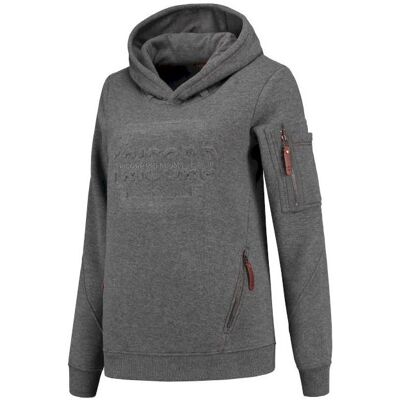Tricorp, Damen, Pullover, 304007StonegreymelL Sweater Premium Capuchon Logo Dames, Grau, (L) Tricorp, Damen, Pullover, 304007StonegreymelL Sweater Premium Capuchon Logo Dames, Grau, (L)
