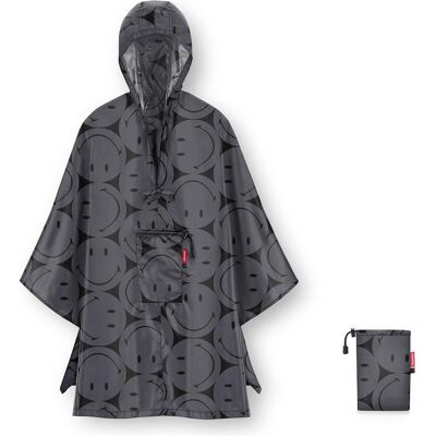 reisenthel, Unisex, Regenjacken, MINI MAXI PONCHO Umhang, Smiley Grau, Grau, (One Size) reisenthel, Unisex, Regenjacken, MINI MAXI PONCHO Umhang, Smiley Grau, Grau, (One Size)