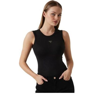 Guess Damen, Shirts, Damen-T-Shirt-Top Michela mit Verzierungen, Schwarz, Schwarz, (M) Guess Damen, Shirts, Damen-T-Shirt-Top Michela mit Verzierungen, Schwarz, Schwarz, (M)