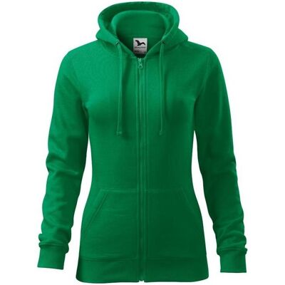 Malfini, Damen, Pullover, Trendy Zipper W sweatshirt MLI-41116, Grün, (XL) Malfini, Damen, Pullover, Trendy Zipper W sweatshirt MLI-41116, Grün, (XL)