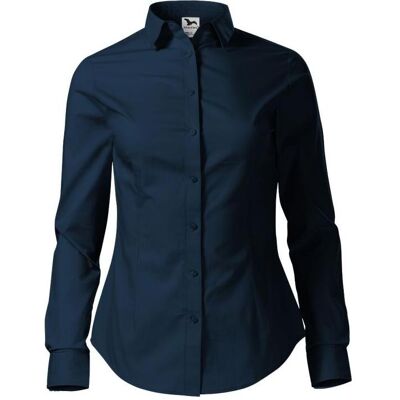Malfini, Damen, Hemden, Women's Style LS Shirt (Navy Blue), Blau, (M) Malfini, Damen, Hemden, Women's Style LS Shirt (Navy Blue), Blau, (M)