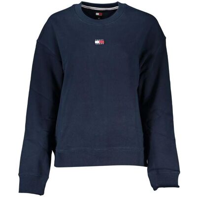 Tommy Jeans, Damen, Pullover, Tjw Bxy Badge Crew Ext, Blau, (M) Tommy Jeans, Damen, Pullover, Tjw Bxy Badge Crew Ext, Blau, (M)