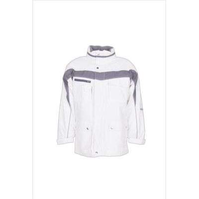 Planam, Damen, Winterjacken, unisex Winterjacke PLALINE weiss, zink Grösse M, Weiss, (M) Planam, Damen, Winterjacken, unisex Winterjacke PLALINE weiss, zink Grösse M, Weiss, (M)